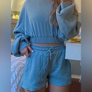 Comfy sweater and shorts